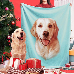 Custom Dog Fleece Blanket (Ultra Soft)