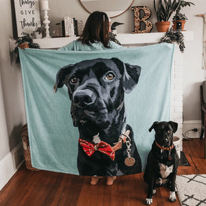 Custom Dog Fleece Blanket (Ultra Soft)