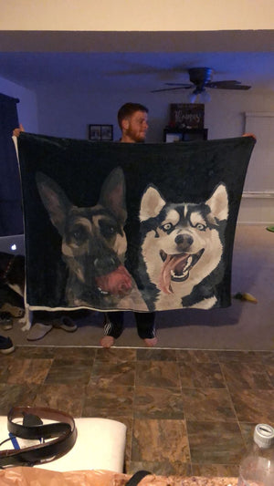 Custom Pet Fleece Blanket (Ultra Soft)